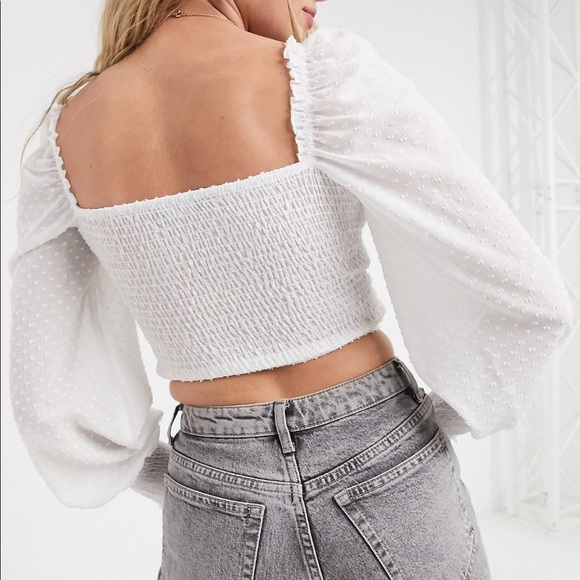 Bershka Puff- Sleeve blouse - Picture 5 of 6